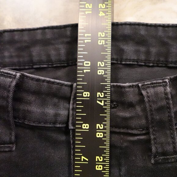 True Religion Halle Jeans Women’s 29 Black Mid Rise Super Skinny Denim - Picture 7 of 14